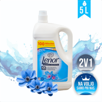LENOR 2v1 UNIVERSAL detergent + mehčalec za pranje perila 5L (100 pranj)<div style="color:red"><b>NOVO! NA VOLJO SAMO PRI NAS</b></div>