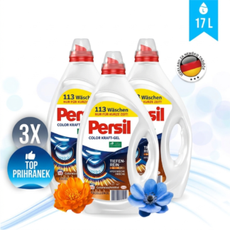 PERSIL Excellence COLOR univerzalni detergent za pranje perila KOMPLET 3x 5,65L (339 pranj)<div style="color:red"><b>SKRITA AKCIJA!</b></div>