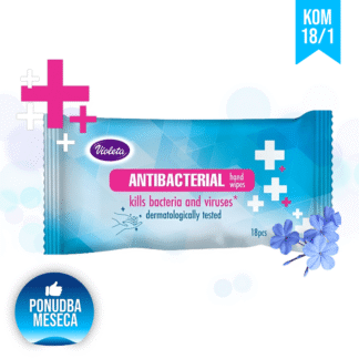 VIOLETA Antibakterijski robčki (18 robčkov)<div style="color:red"><b>NOVO! SUPER CENA!</b></div>