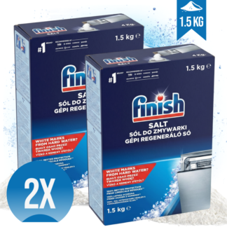 FINISH sol za pranje posode KOMPLET 2x 1,5kg (120 pranj) <div style="color:red"><b>TOP CENA!</b></div>
