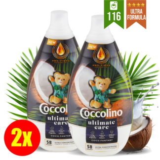 COCCOLINO Ultimate Care mehčalec KOMPLET 2x 870ml (116 pranj)  <div style="color:red"><b>VISOKO KONCENTRIRANO!</b></div>