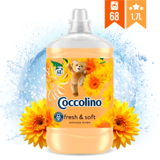 COCCOLINO koncentrirani mehčalec za perilo ORANGE RUSH 1,7l (68 pranj)