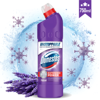 DOMESTOS LAVENDER dezinfekcijsko čistilo v gelu za kopalnico (750 ml)
