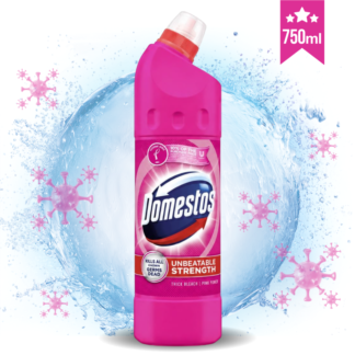 DOMESTOS PINK dezinfekcijsko čistilo v gelu za kopalnico (750 ml)