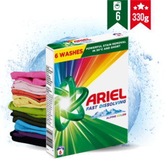 ARIEL pralni prašek za barvno perilo ALPINE COLOR (330g)