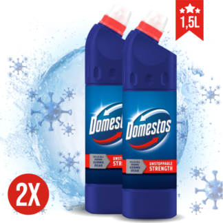DOMESTOS ORIGINAL dezinfekcijsko čistilo v gelu za kopalnico KOMPLET 2x 750 ml