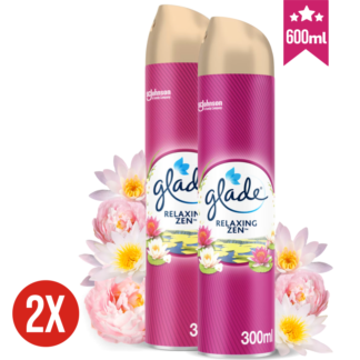 GLADE osvežilec zraka v razpršilki RELAXING ZEN 2x 300 ml