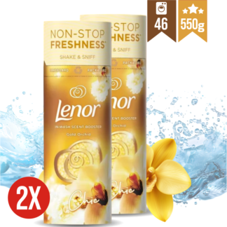 LENOR dišeče perlice GOLD ORCHID KOMPLET 2x 275g (23 pranj)
