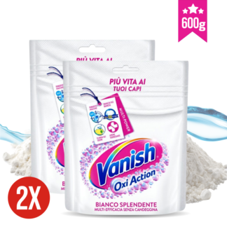 VANISH odstranjevalec madežev WHITE KOMPLET 2x 300g