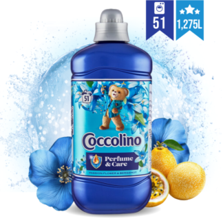 COCCOLINO koncentrirani mehčalec za perilo PASSION FLOWER & BERGAMOT 1,275l (51 pranj)