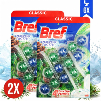 BREF wc obešanka POWER AKTIV Pine KOMPLET 2x pakiranje (6 kom) <div style="color:red"><b>XXL</b></div>